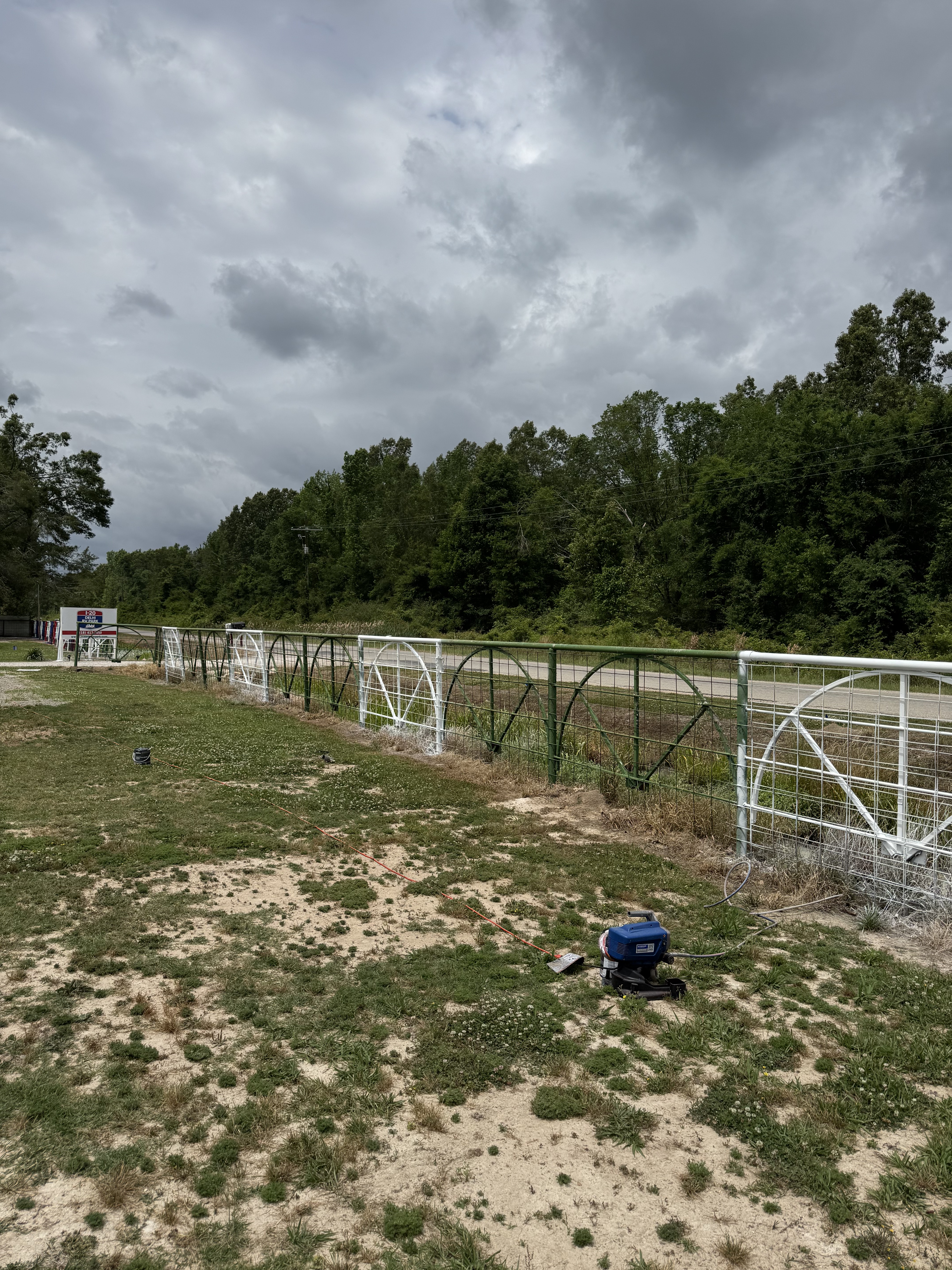 Fence painting transformation - Weston, TX