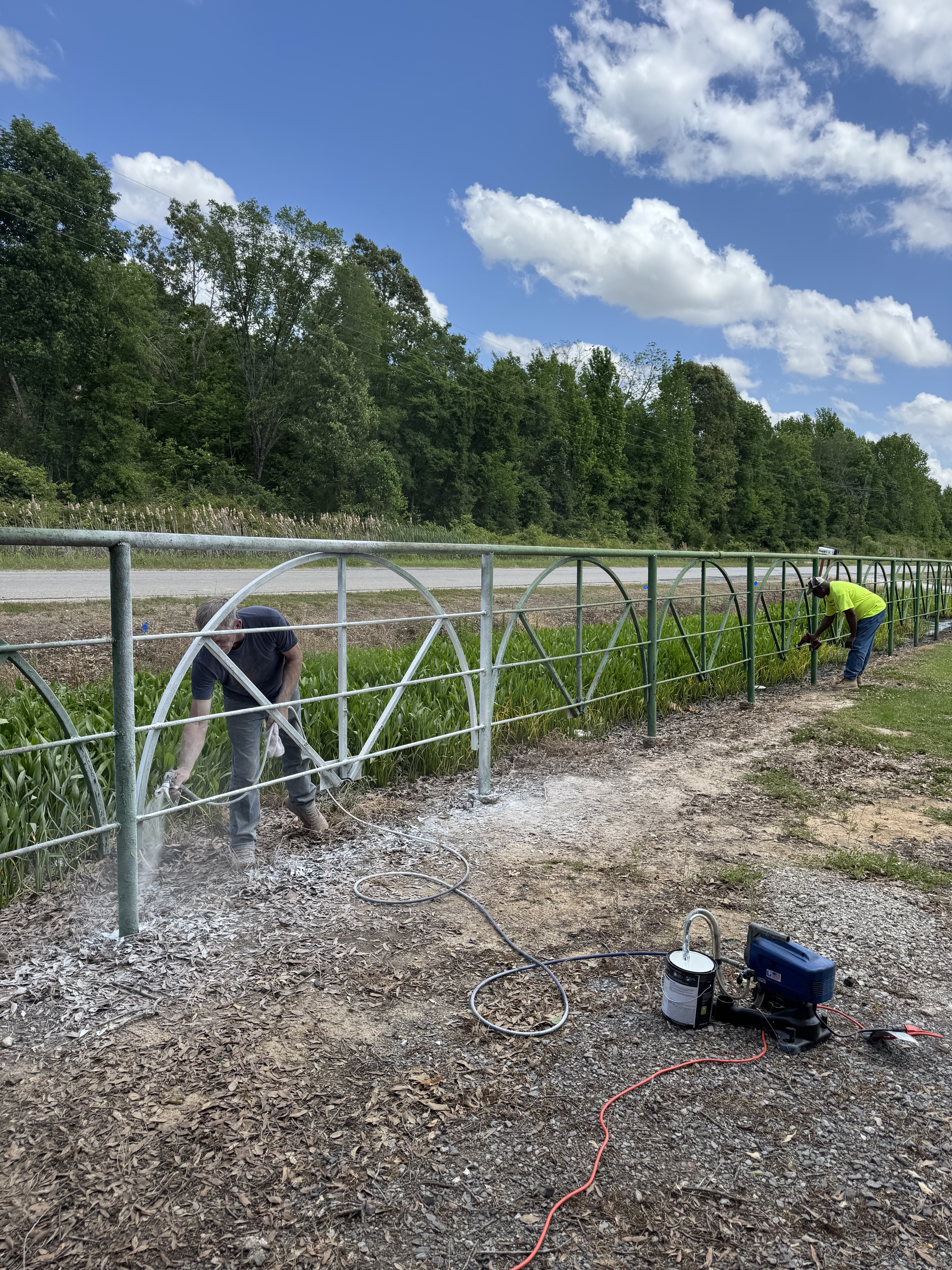 Finished fence from street view, Weston, TX