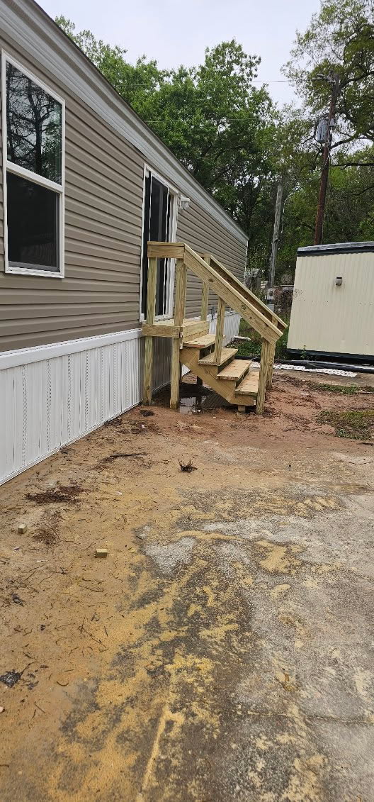 Custom Deck Stairs Build