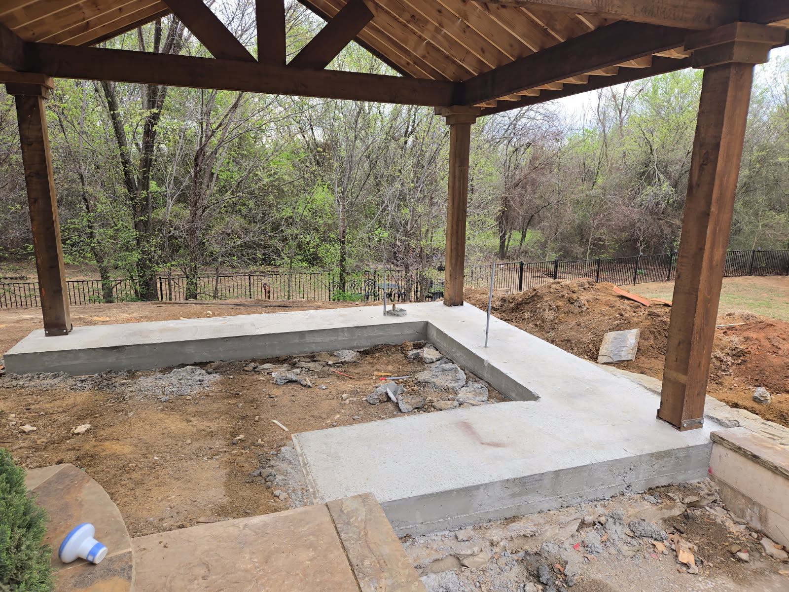 Pergola & Concrete Pad Foundation