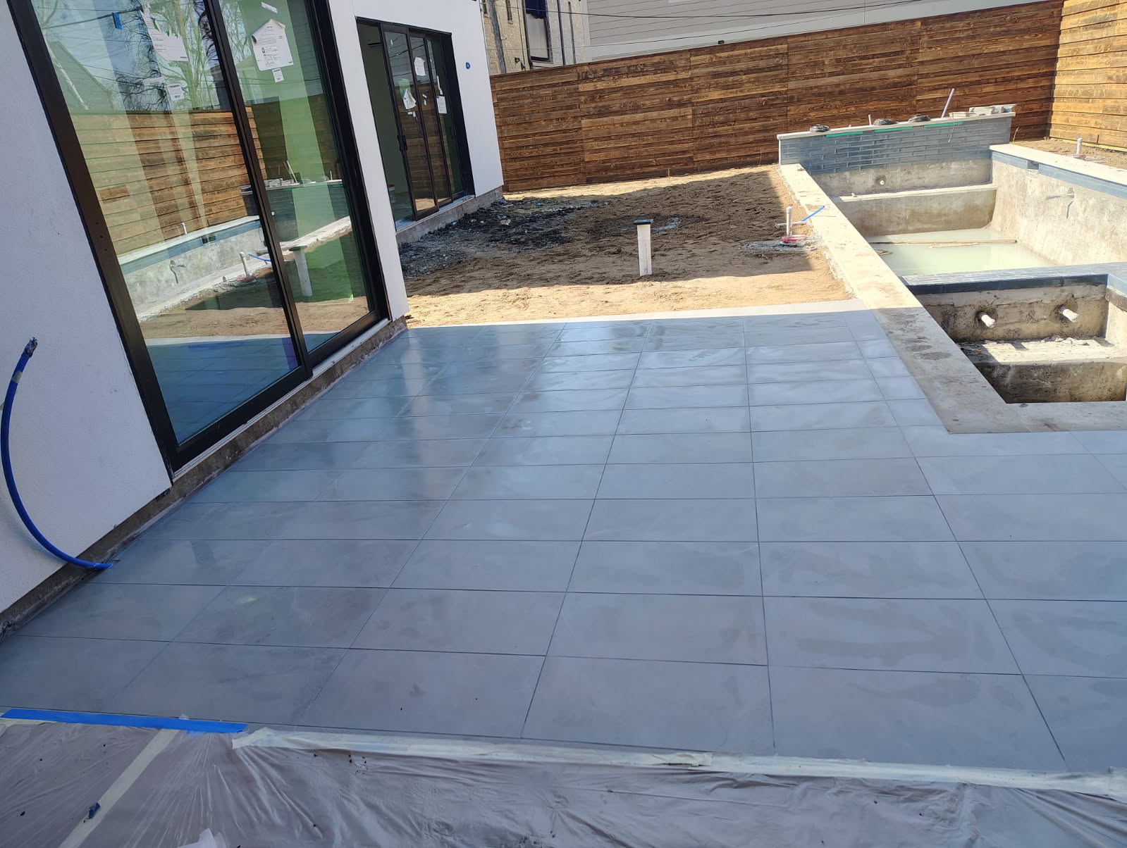 Pool Deck Tile Installation