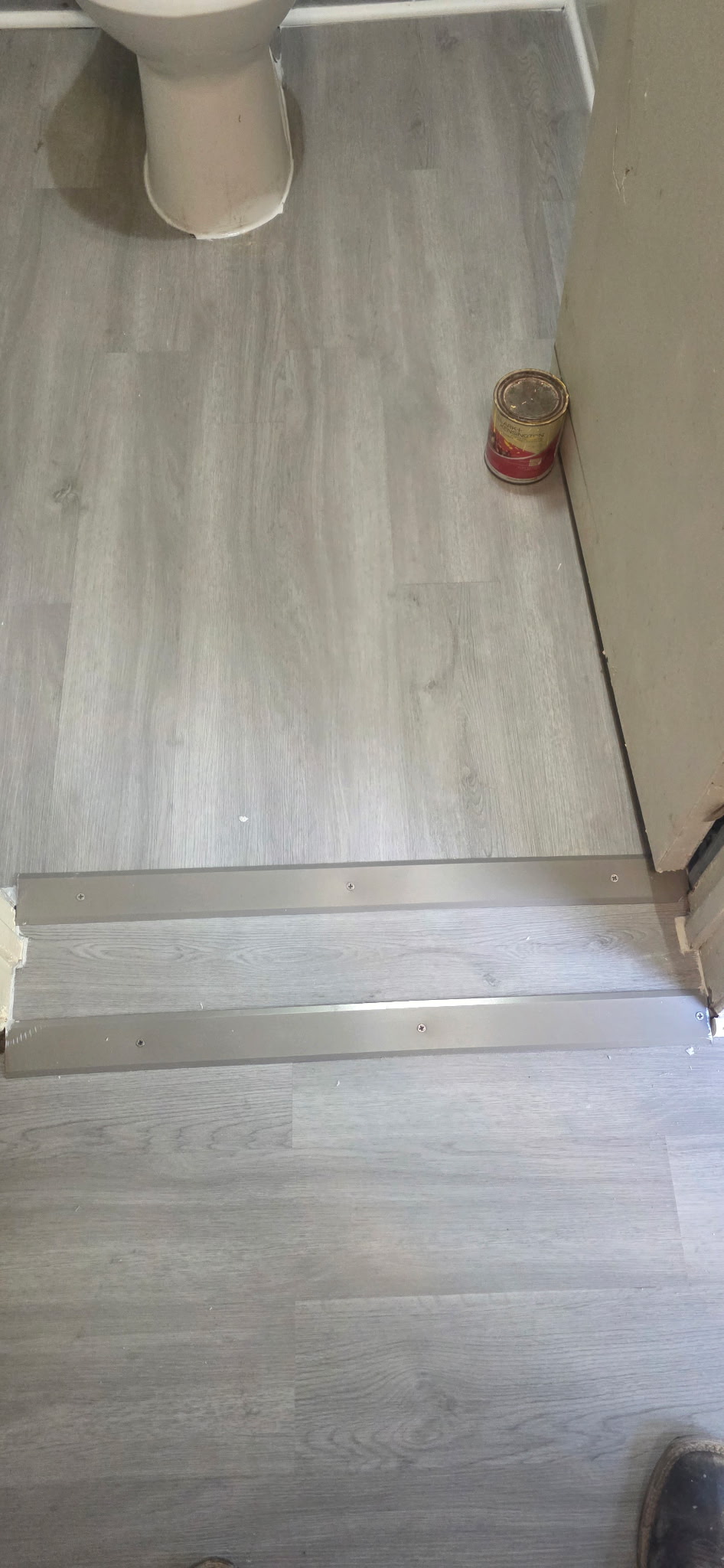 LVP Flooring - Bathroom & Hallway (After)