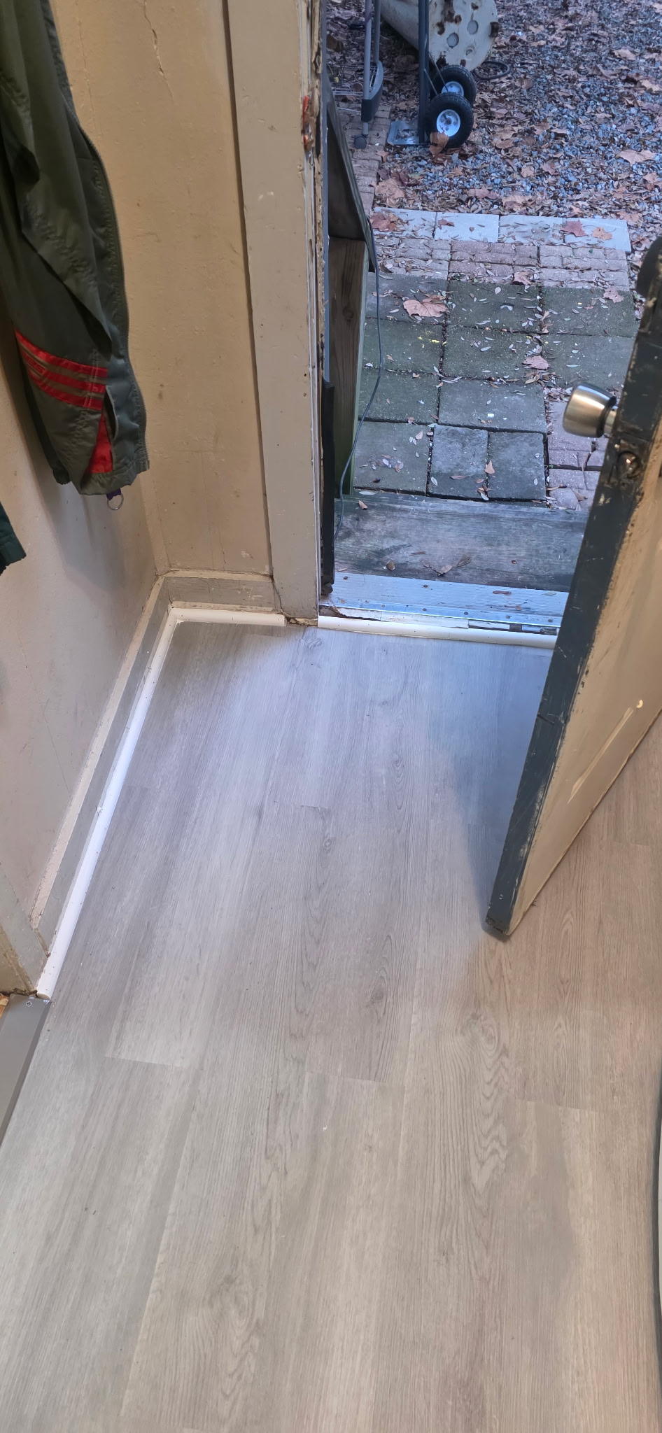 LVP Flooring - Entry & Door Threshold (After)